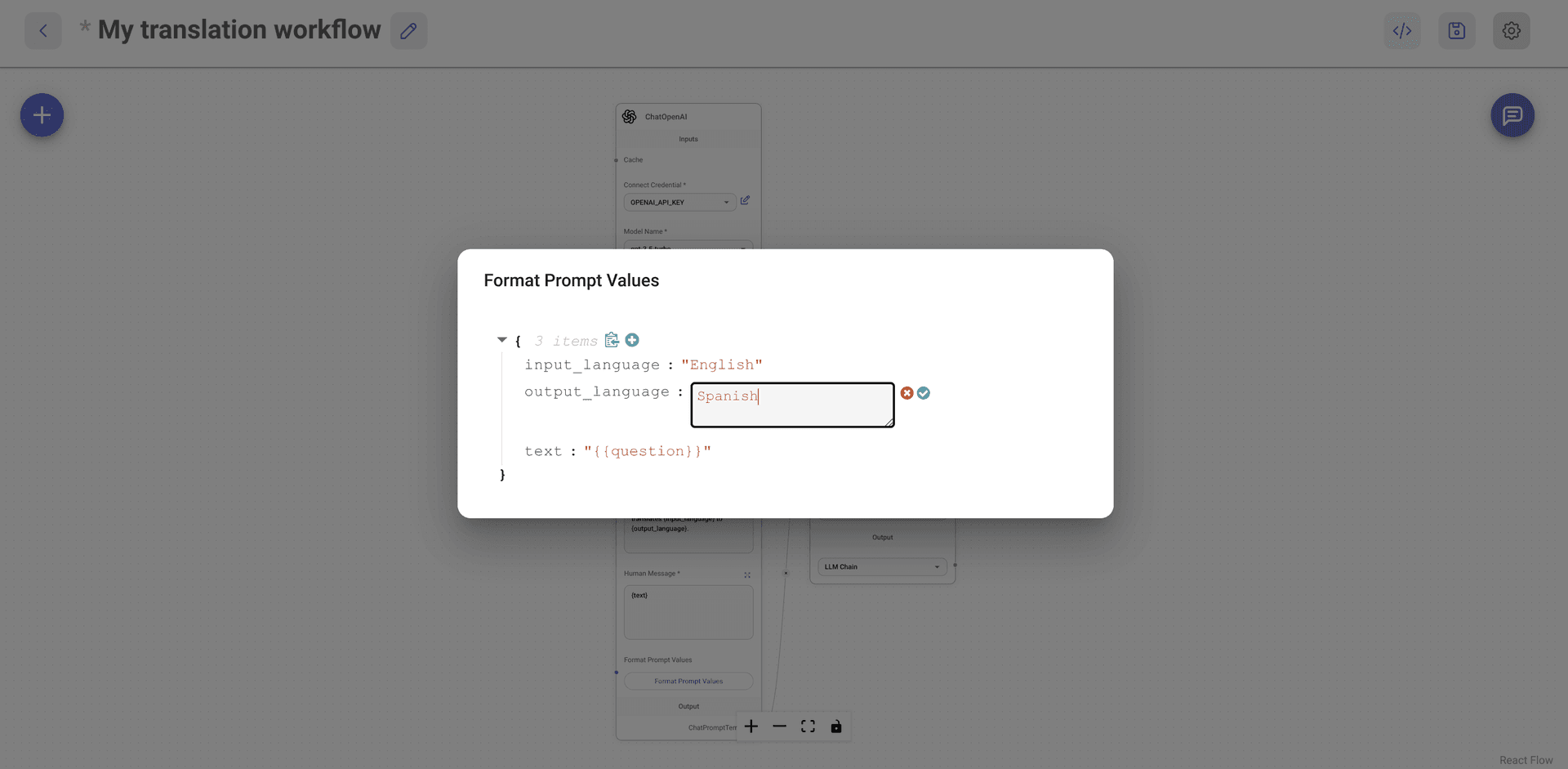 Flowise change_to_Spanish